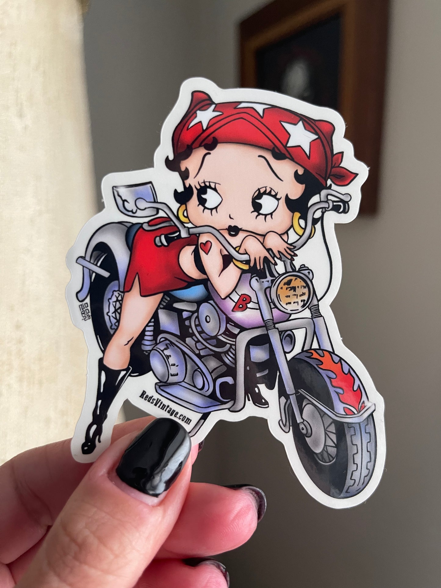 Moto Betty Sticker