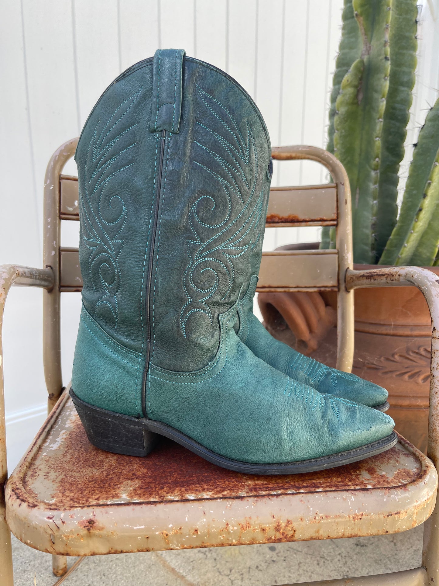 Forest Green Cowboy boots