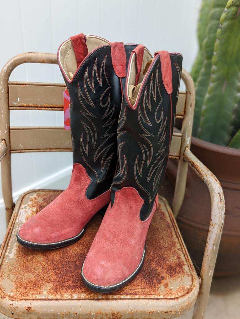 Red and Black CowBoy Boots