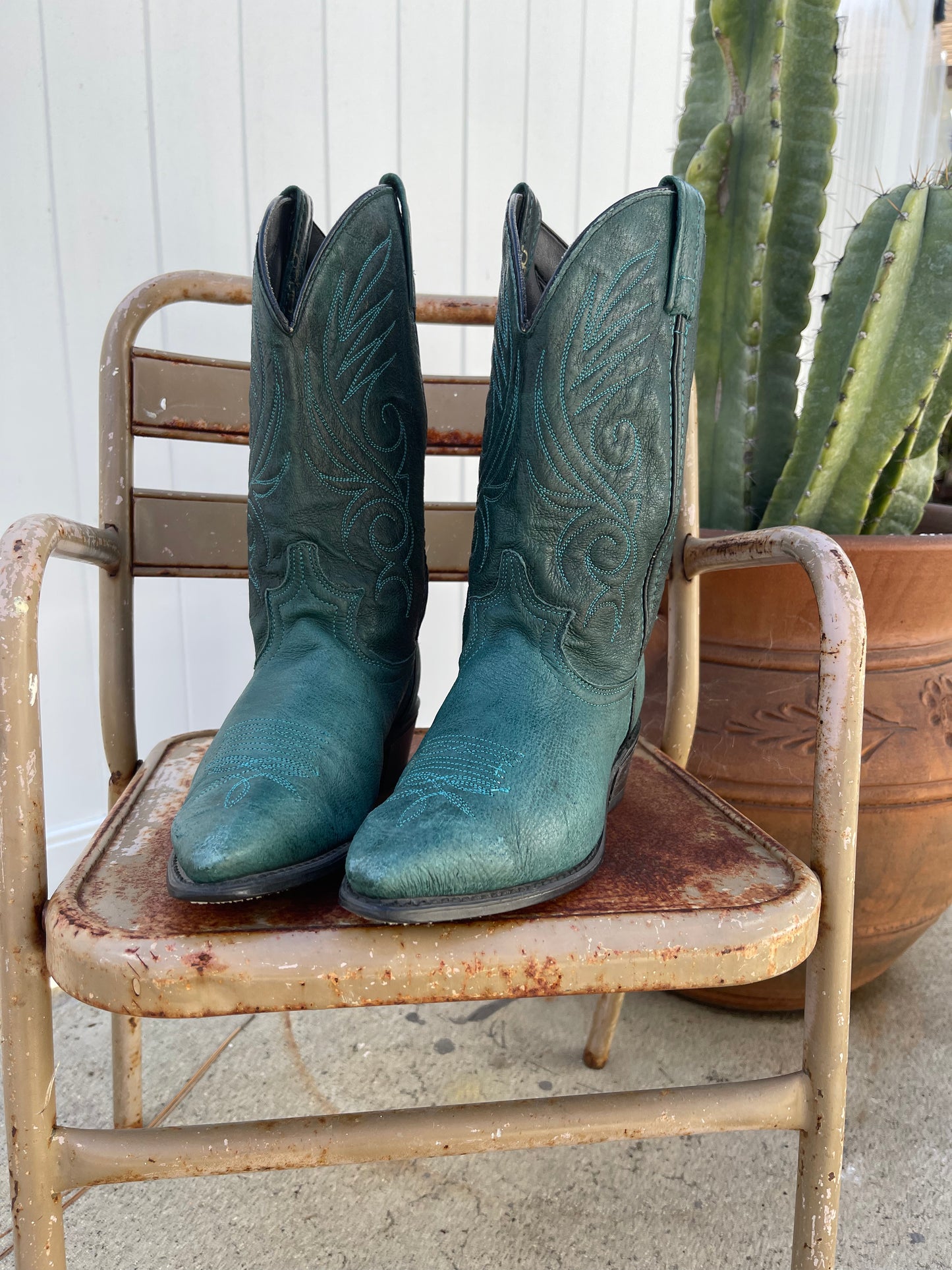 Forest Green Cowboy boots